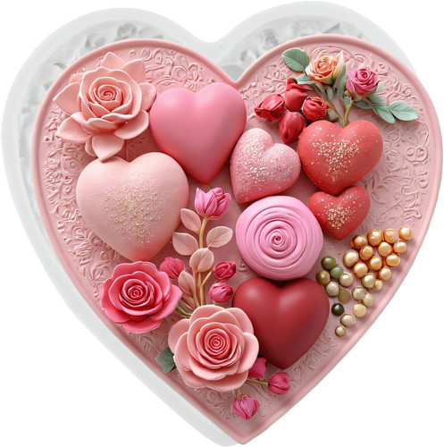Love cuore stampi - stampi, argilla