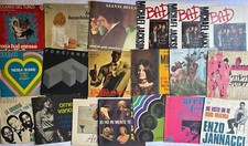 47 COPERTINE DISCHI VINILE 45 GIRI USO ARTISTICO DECORAZIONE