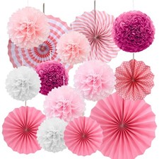 14 Pezzi PomPon di Carta