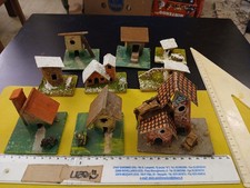 lotto casette presepe vintage - made in Italy