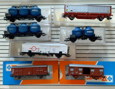 N° 11 carri merci ROCO_ELECTROTREN di cui 7 FS - scala H0 1:87 usati pochissimo