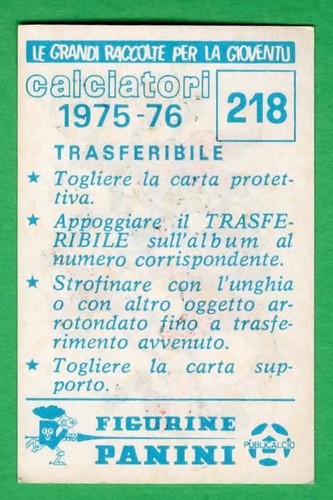 Trasferibile calciatori panini - calciatori,