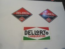CARBURATORI DELLORTO - RICAMBI MOTO - LOTTO 3 ADESIVI CON VELINA