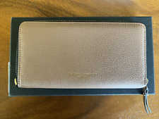 Portafoglio donna GIANNI CHIARINI Firenze pelle grana 7 1/2 x 4 con chiusura zip nuovo con scatola