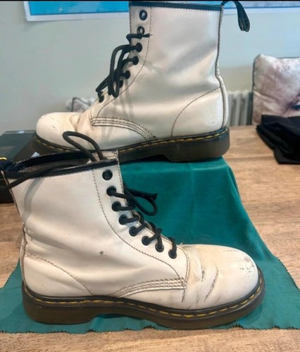 Stivali martens bianchi 8 - stivali, dr