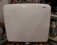 Cassetta WC Esterna a Zaino Bagno BIanca in ABS Kariba Super Eco Scarico Litri 9