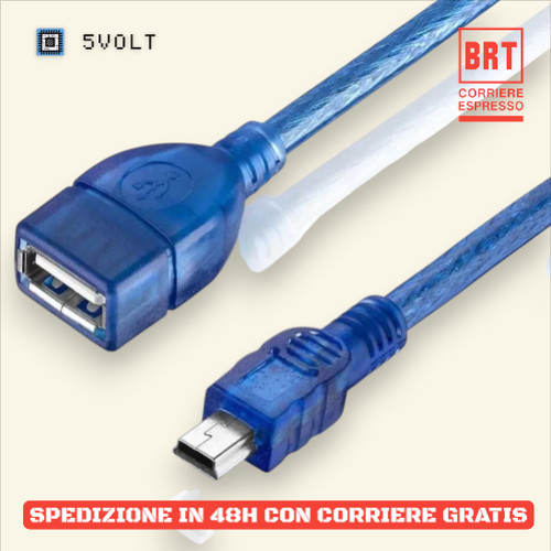 Prolunga usb 30cm cavo