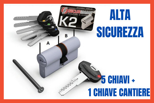 Cilindro europeo securemme - europeo, k2