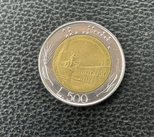Italy 500 lire metallic - italy,
