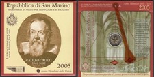 San Marino - 2005 - 2 euro commemorativi Anno mondiale fisica (Galileo Galilei)