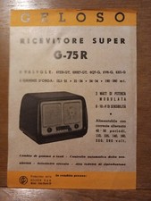 GELOSO RICEVITORE SUPER G- 75 R Brochure depliant