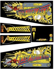 Last Action Hero Decals Pinball Decal Cabinet Data East Flipper