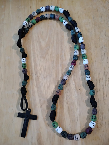 Collana rosario paracord - collana,
