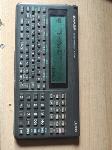 Sharp pocket computer e500s - pocket, pc-e500s