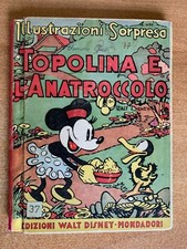 TOPOLINA E L'ANATROCCOLO - LIBRO DISNEY ANTEGUERRA - ORIGINALE - CON POP UP 