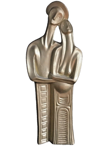 Scultura decorata mano - a,