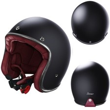CASCO JET MOTO CAFE RACER
