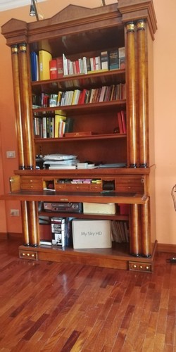 Libreria legno con - libreria,