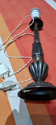 Candelabro peltro bronzo - in,