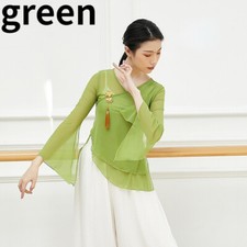 Donna Rete Hanfu Top Slim