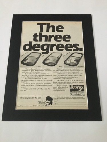 Britax car sunroofs 1979 - britax,