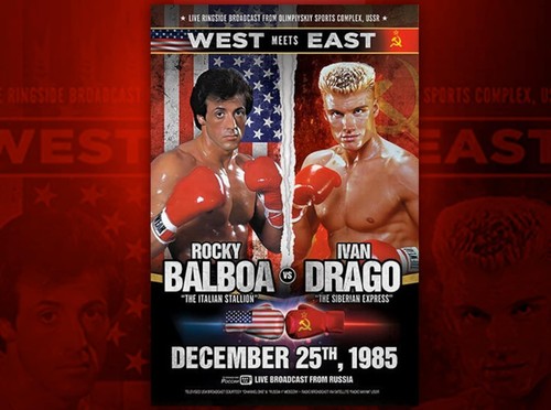 Poster rocky drago fight - rocky, vs