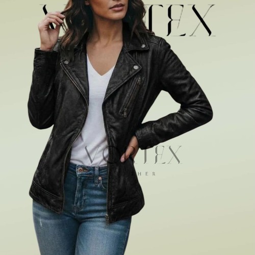 Giacca motociclista donna nera - giacca,