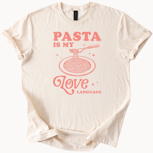 Maglietta pasta love language - pasta,