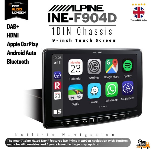 Alpine ine f904d halo - alpine, 9"