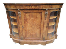 Servante Inglese in Noce e Radica di Noce metà 800 epoca Vittoriana