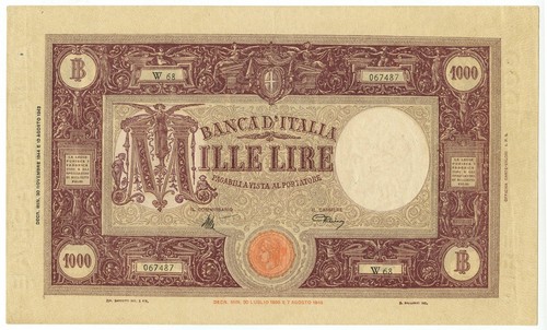 1000 lire barbetti - 1000, grande