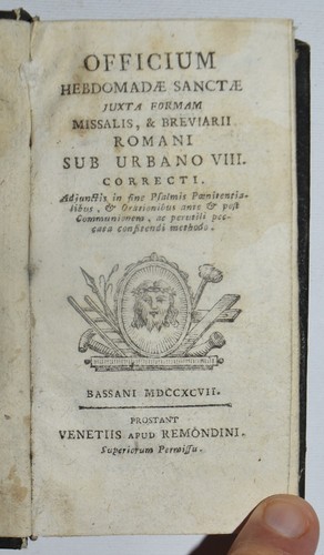 Settimana santa ediz 1797 - settimana,