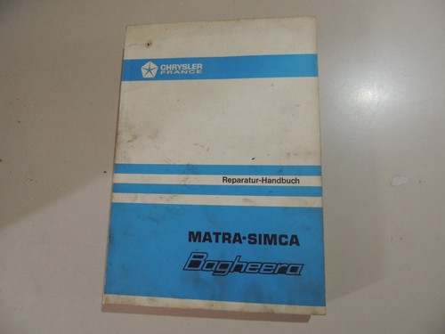 Matra simca bagheera serie - bagheera,