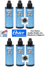 6-OSTER BLADE LUBE lubrificante CLIPPER&TRIMMER OIL*Anche per Andis, Wahl, Remington