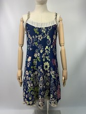 Abito smanicato multicolore boho fantasia floreale donna Ivko Handwritten Emo...