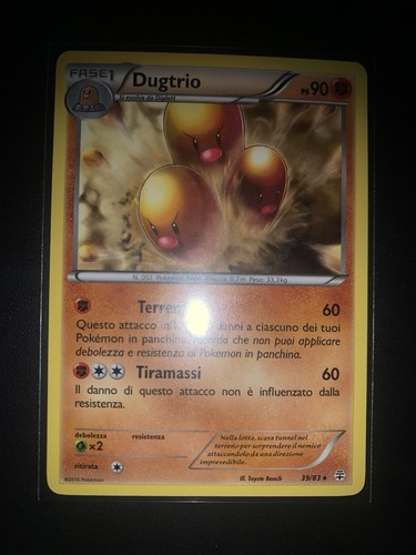 Carta pokemon dugtrio 83 - pokemon, 39/83