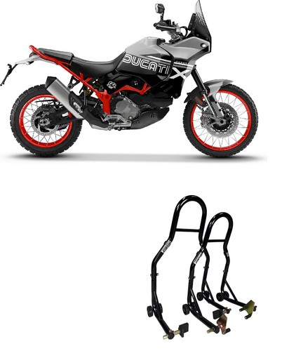 Coppia cavalletti alza moto