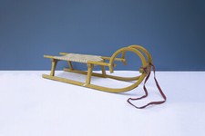 SLITTINO IN LEGNO E TESSUTO ANNI '70