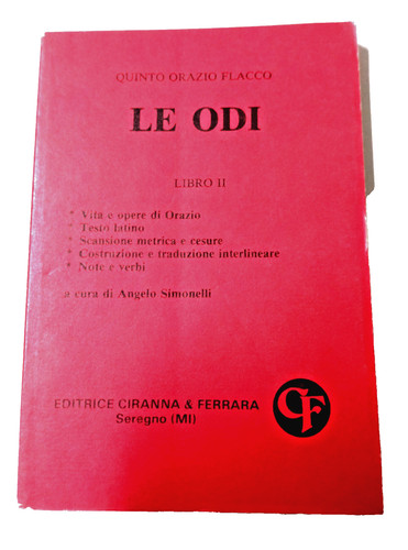 Quinto orazio flacco odi - quinto, "le