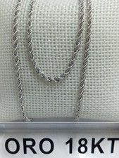 Collana in oro bianco 750 18
