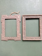 Cornice Antica Coppia Cornici Legno e Lamiera Fine 800' Primissimo 900' Original