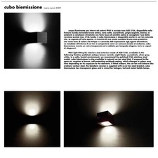 "Luce di Lusso Viabizzuno F6 198 74 Cubo Biemissione in Bianco per l'Eleganza de