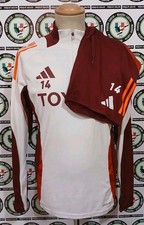 14 SHOMURODOV MATCH WORN SHIRT SHORTS TRAINING ROMA MAGLIA CALCIO FOOTBALL 