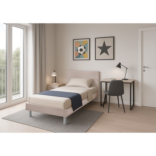 Letto singolo con giroletto - singolo,