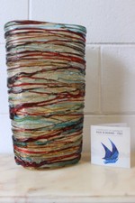 Vaso / Vase in glass / vetro di Murano Made in Murano firmato Sergio Costantini