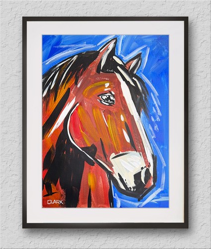 Ritratto cavallo pop art - di,