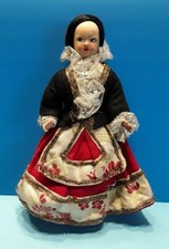 "LENCI" Rara Bambola vintage, anni 50, altezza 21 cm., vestito tradizionale.