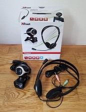 Chatpack TRUST webcam + cuffie con microfono