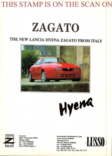 Lancia hyena zagato car - lancia, zagato'
