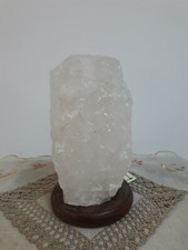 Lampada da tavolo cristallo di quarzo bianco cromoterapia abat jour Spa 